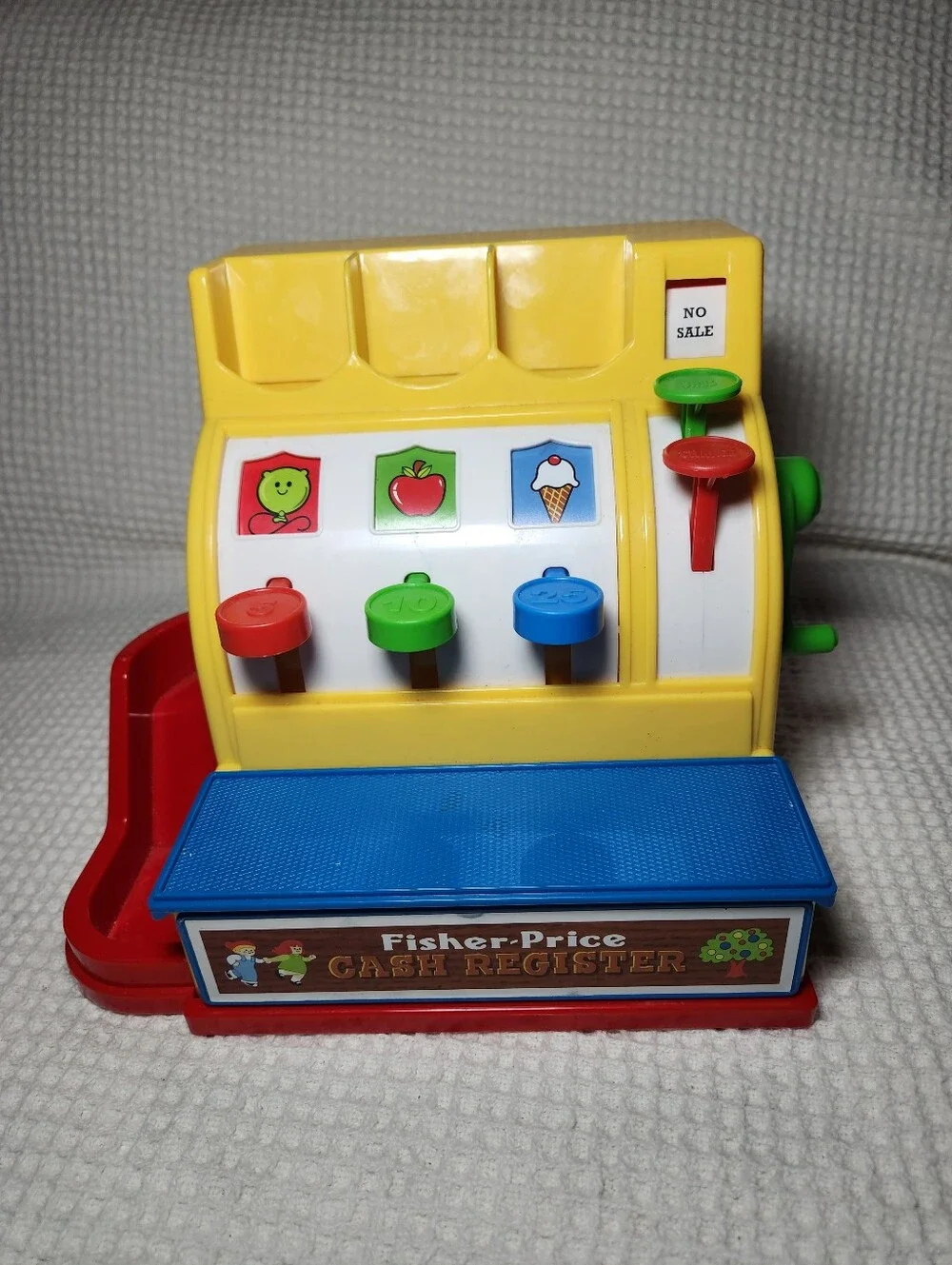 Fisher-Price Yellow Kids Cash Register Toy - Bright Multicolor Play Set